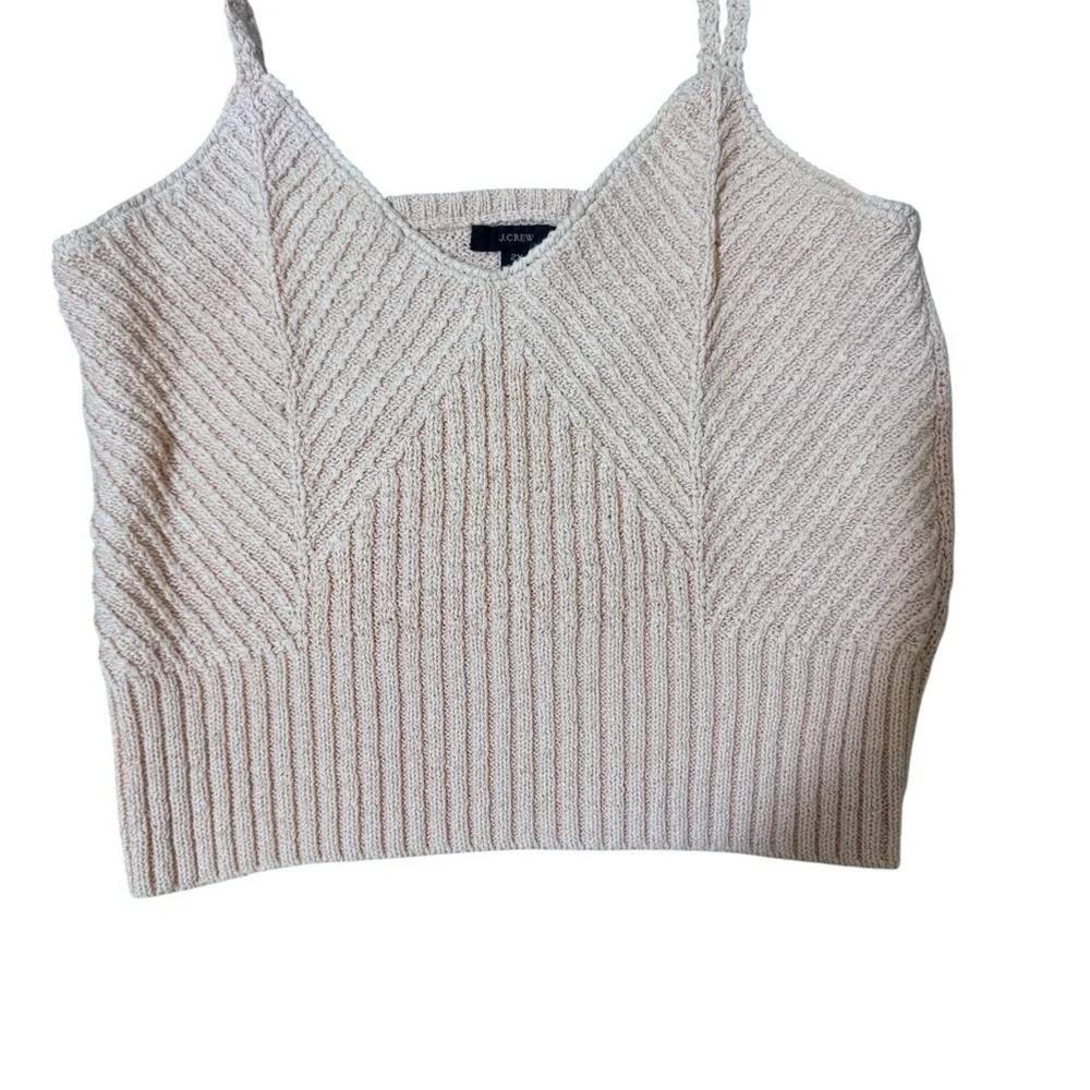 J. Crew Pale Pink Chunky Knit Sweater